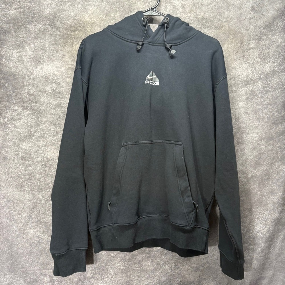 Nike ACG Therma-Fit Fleece Black Hoodie Pullover Size XS Heavyweight DH3087-013